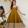 Mehndi Premium Quality Anarkali Suit Set