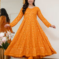 Mustard yellow Coloured Anarkali Suit Set