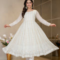 Lakhnavi Embroidered Anarkali with Dupatta
