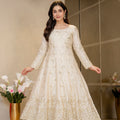 Luxury Chinon Silk Elegant Anarkali Suit Set