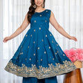Luxury Rama Embroidered Anarkali Suit Set