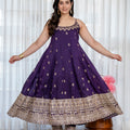 Purple Premium Quality Anarkali Suit Set