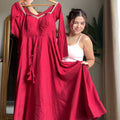Neha Maroon Premium Anarkali Suit Set